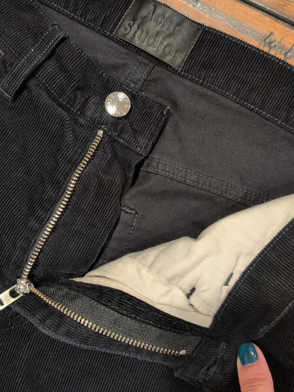 Acne Studios Town Cord Corduroy Slim Fit Pants 28x26.5